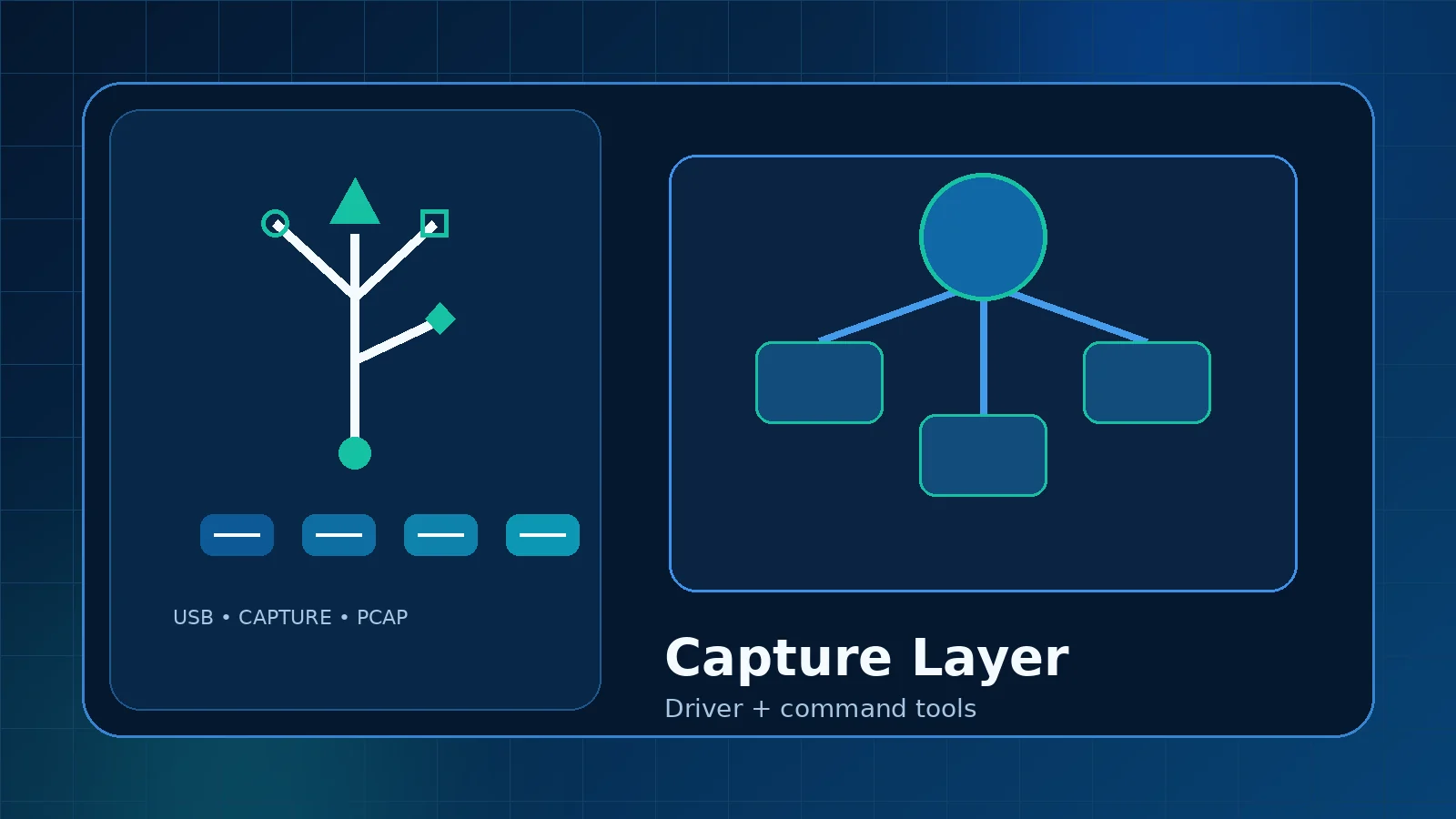 Original diagram showing USB root hub capture paths