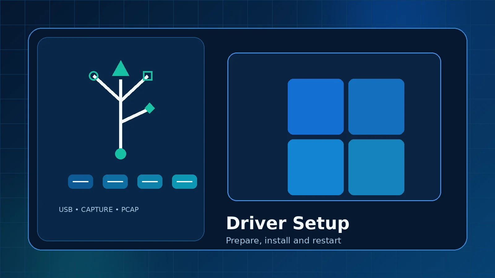 USBPcap Install Steps for Windows feature illustration